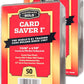 Cardboard Gold Card Saver - 100 Count Semi Rigid Trading Card Protectors, Clear, PSA-Approved, Compatible with Binders & Storage Boxes