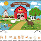 5X3Ft Farm Backdrop Farm Birthday Party Supplies Farm Animal Party Decorations Supply Happy Birthday Large Farm Photography Back