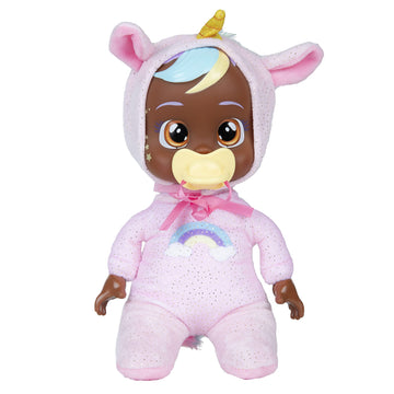Cry Babies Tiny Cuddles Jassy - 9 Inch Baby Doll, Cries Real Tears, Pink