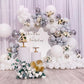 Bezente White Giant Balloons 36 Inch - 8 Pack Jumbo White Balloons Large Round White Latex Balloons For Photo Shoot Birthday Bab