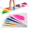 LONGKING 6-Sheet Liquid Triangle Sensory Tiles, Colorful Floor Tile for Play Centers, Playroom, Lava Tiles, 12.7 x 14.7