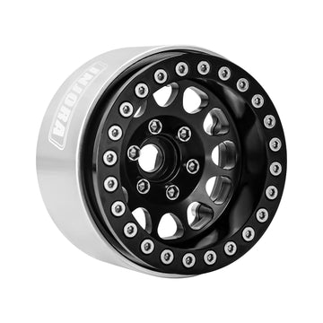 INJORA 1.9 Beadlock Wheel Deep Dish Negative Offset 10.4mm Wheel Rim for 1/10 RC Crawler Auto Axial SCX10 90046 AXI03007 TRX4 VS