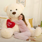 Maogolan Big Teddy Bear 5 Feet Tall For Girlfriend - I Love You Red Heart Giant Teddy Bear Stuffed Animal - Huge Valentines Teddy Bear For Boyfriend,Wife,Lover - Valentine'S, Anniversary, Birthday