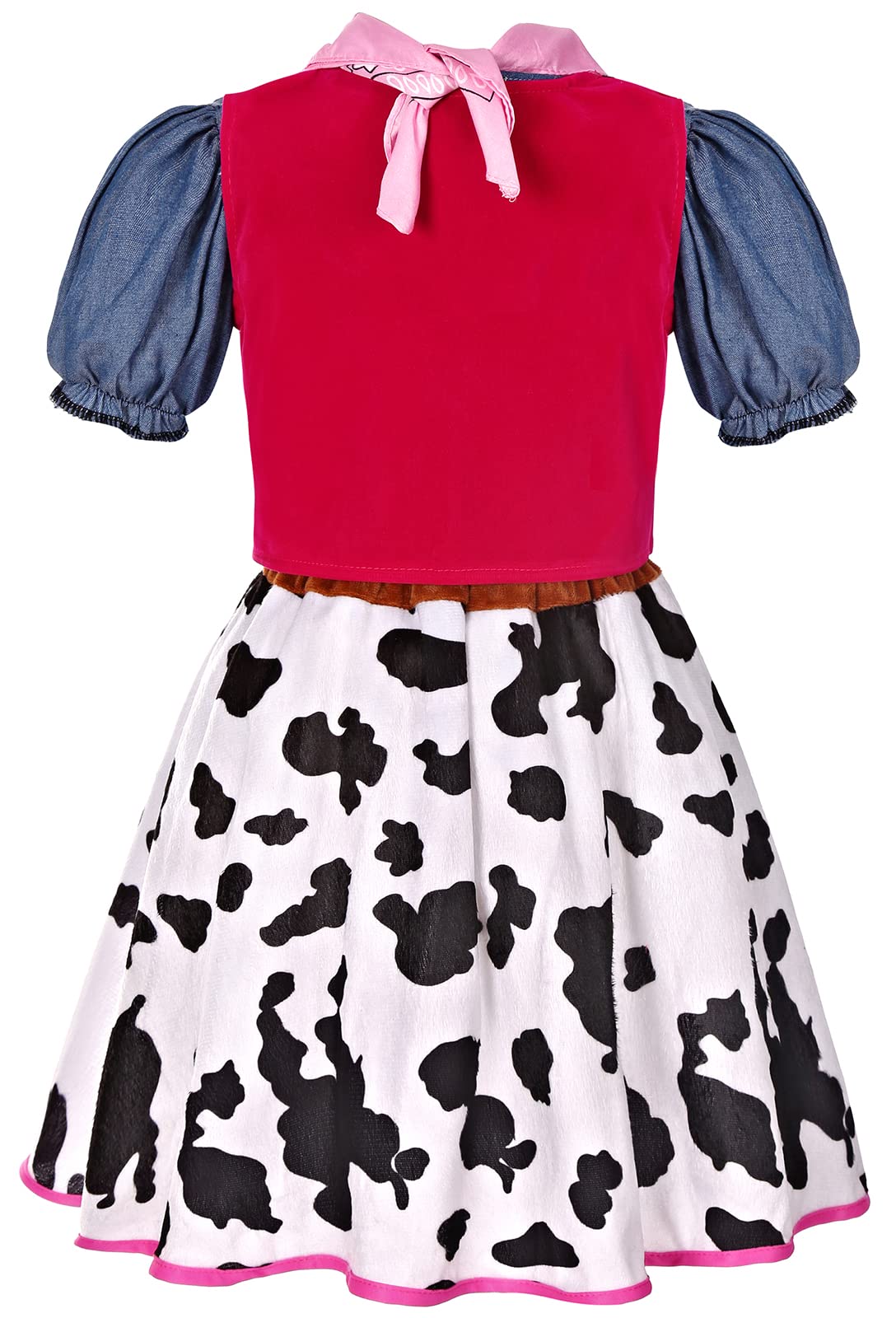 Cowgirl Costume For Girls With Hat Halloween Dress Up Party (7-8 Years)