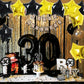 TONIFUL 30Pcs 18" Black Gold Star Foil Balloons for Birthday, Wedding, Baby Shower Decorations