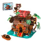 ONITUOFO Pirate Ship Tavern Building Set for mature-themed  Boat House Architecture Collection Toy with Light  Home Office Decor and Creative Gift for Boys 8-14(1312pcs)