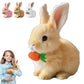 Yeopopshop Super Realistic Bunny Toys, Interactive Electronic Pet Toys, Fluffy That Can Breathe And Move, Easter Plush Bunny Chi