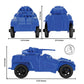 TimMee Recon Patrol Armored Cars - Blue Plastic Army Men Scout Vehicles