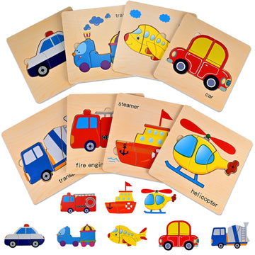 Faburo Wooden Puzzles For Toddlers 1-3, Toddler Puzzles Ages 2-4, Montessori Toys For 1-3+ Year Old Learning Educational Prescho