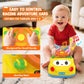 Toys for Boys Ages 2-4 - 3-in-1 Toddler Remote Control & Push Car & Musical Racing Adventure Steering Wheel Driving Game, Intera