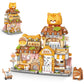 Street View Cute Cat Shop Mini Building Blocks  MOC Creative Building Toys Cute Animals Building Set for Girls 6-12  Simulation Architecture Construction Toy  Gift Idea for Kids mature-themeds (917 PCS)