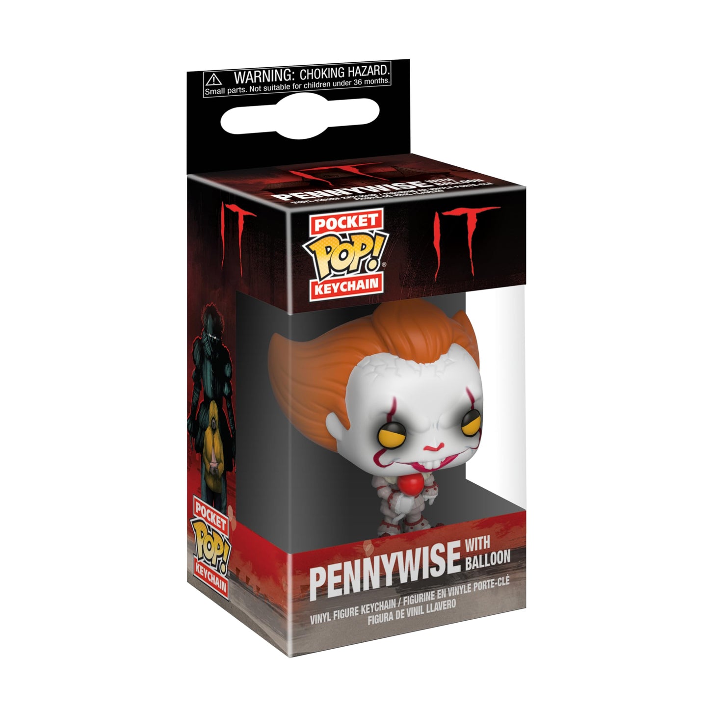 Funko Pop Keychain: Horror It - Pennywise With Balloon Collectible Figure, Multicolor