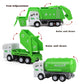 FIVEDAOGANG Garbage Truck Toy, 3 Pack Friction Powered Waste Management Garbage Truck Game with Front Load Dumpster, Back Dump G