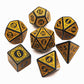 CREEBUY Polyhedral DND Dice Set, 5 Pack Dice Sets Fit for Dungeons and Dragons D&D RPG Games 7-Die Polyhedral Dice with Vintage