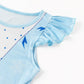 Sukyfecde Girls Princess Dresses Toddler Kids Costume Birthday Party Dress Halloween Cosplay Outfits Size 7-8 Blue