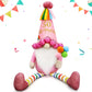 Lovinland Plush Gnome Couple Doll - Funny 50th Birthday Gift, Pink, Felt, Fiber, Cotton, Perfect for Women, Mom, Sister, Grandma, Boss