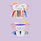 Tooth Fairy Pillow With Pocket For Girls Shiny Wings Tooth Fairy Bag Keepsake Gift For Girl (Colorful)