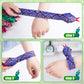 Shindel 10PCS Snake Slap Bracelets, Stuffed Snap Bands Reptile Snap Bracelets Fuzzy Animal Bracelet for Birthday Party Favors Ha