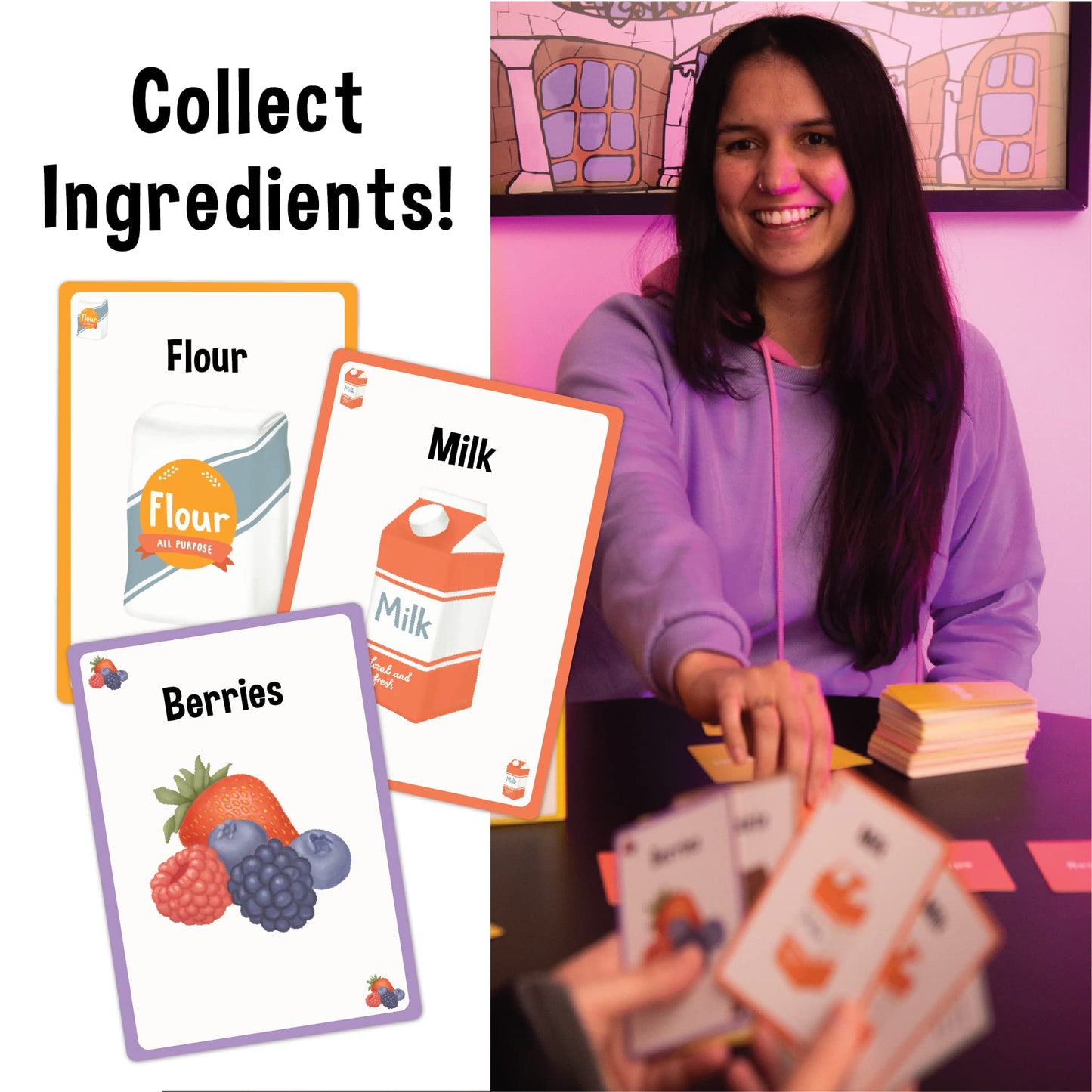 Bake It Happen: A Deliciously Fun Light Strategy Card Game - Ages 6+, 3-10 Players - Kids Party Board Games, Card Games, Family Games For Kids And Adults, Birthday Present For Kids, Vacation