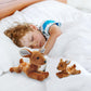 Hideekoog Stuffed Animal for Kids 12 inch Fawn Realistic Animal Plush Toy Lying Down Posture Animals Plush Deer for Boys Girls mature-themed Birthday Hug Teaching(L-Deer)