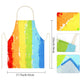 Keymall Kids Artist Costume Accessories Set Painter Dress-Up With Beret Hat Tie Dye Apron For Halloween Career Day Costume (Set B)