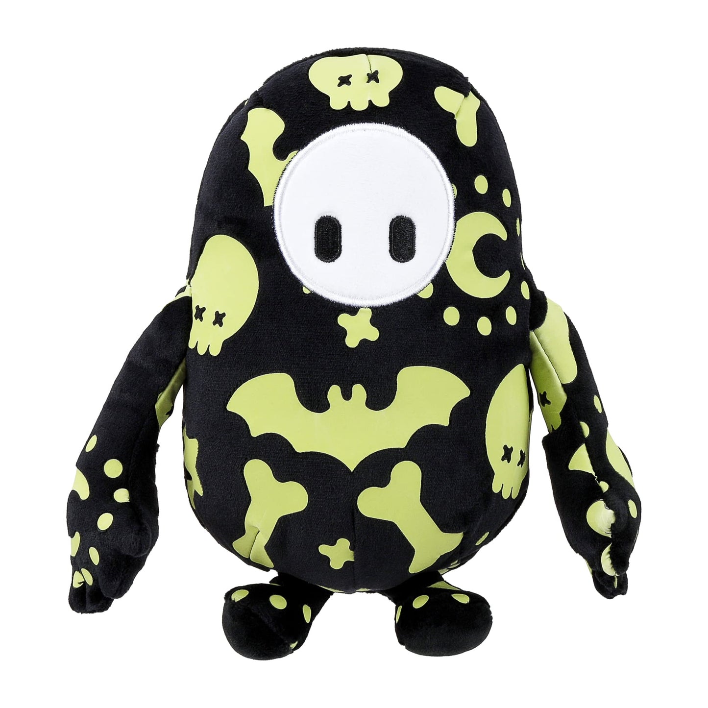 Fall Guys Ultimate Knockout Small 8' Collectible Plush Toy - Glow In The Dark Spooky Doodles