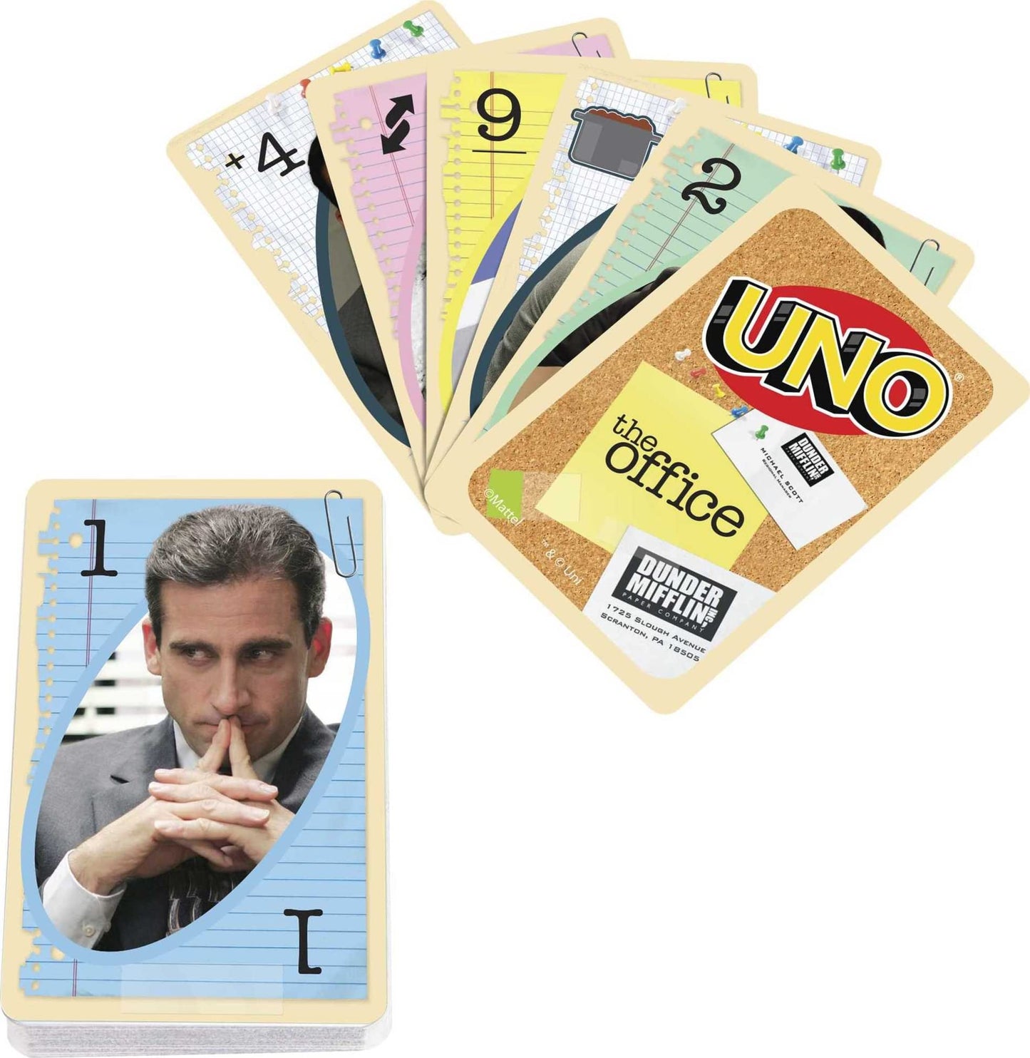 Mattel UNO The Office - Juego de Cartas con 112 Tarjetas e Instrucciones  Regalo para nios  mature-themedos o Noche de Juego Familiar  a Partir de 7 aos