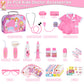 Magic4U Kids Doctor Costume Kit with Real Working Stethoscope and Carry Case, 34 Pieces Pretend-n-Play Realistic Medical Dr Toys