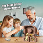 Summidate Wooden Letter Piggy Bank, Extra Thick 9" Capacity for Kids, Alphabet R, Durable Wood, Ideal for Birthdays & Festivals