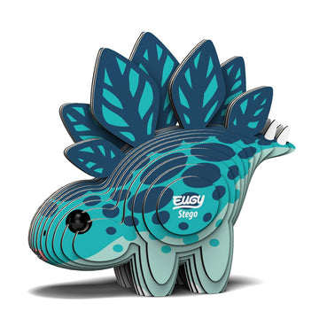 Eugy Stegosaurus Dinosaur 3D Puzzle, 22 Piece Eco-Friendly Educational Toy Puzzles For Boys, Girls & Kids Ages 6+