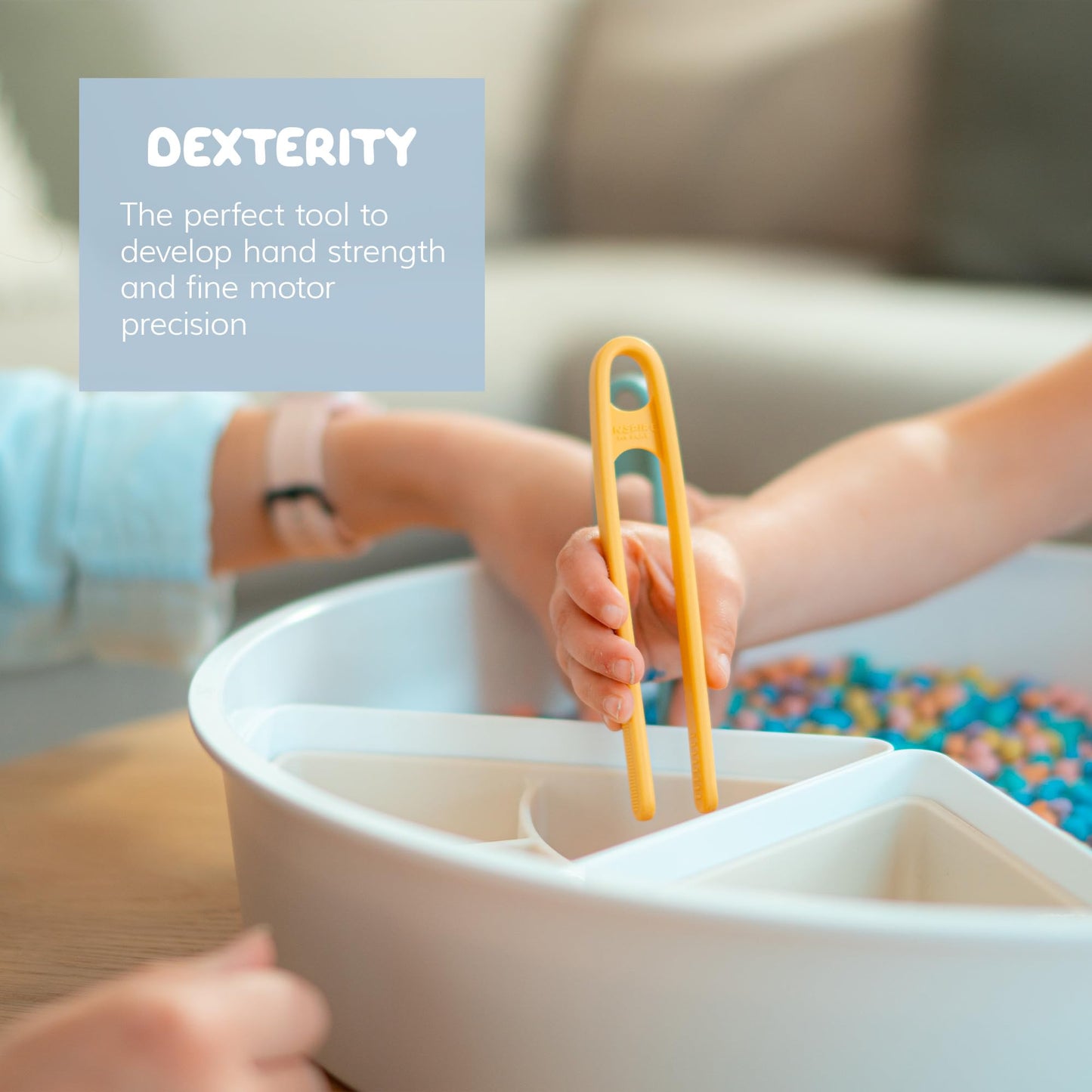 Inspire My Play 3 X Natural Silicone Mini Tongs For Kids - Kids Tweezers For Fine Motor - Small Toddler Tongs - Preschool Kid Tongs - Child Sensory Toys And Accessories