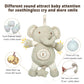 Cottonebebe Organic Baby Toys, Stuffed Animal Toy With Lullaby Music For Infant Babies 0 3 6 12 To 36 Months Boy & Girl,Ideal Gi