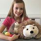 MaoGoLan Soft Hedgehog Plush Toys for Kids 6Pcs Woodland Stuffed Animals Bulk - Large Stuffed Hedgehog with Baby & 4 Fruits Plus