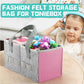 Seracle Carrying Case Travel Felt Bag Compatible With Toniebox Starter Set And Tonies Figurine (Gray+Pink)