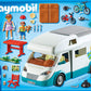Playmobil Family Camper Vehicle Playset - Standard Size, Orange/Red, Model 70088, Plastic Material