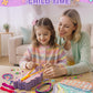 AONTESS Unicorn Bracelet Making Kit for Girls - DIY Jewelry with Beads & String, Small, Purple, Model BZQ-UZ, Ages 6-12