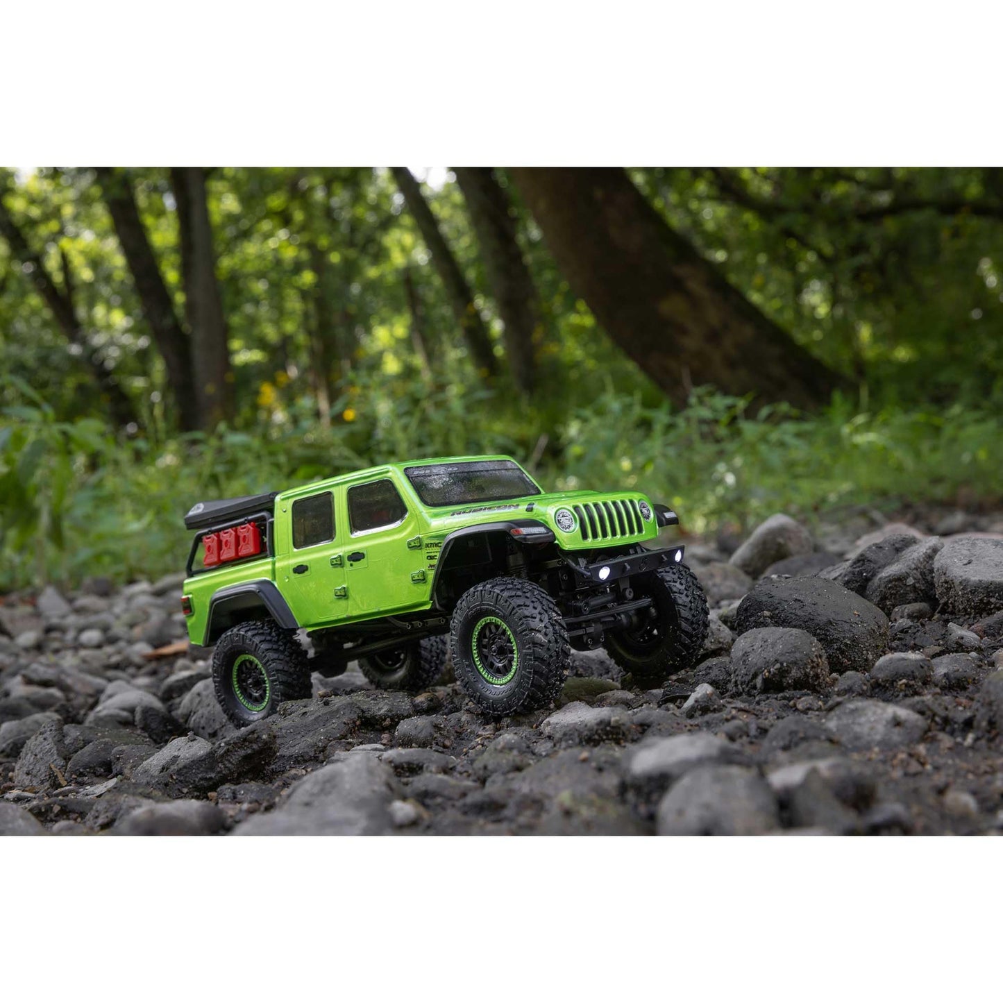 Axial RC Truck SCX24 Jeep Gladiator 4 Wheel Drive Rock Crawler Brushed RTR Nothing Needed to Complete Ready-to-Run Green AXI0000