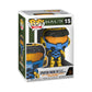 Funko Pop! Games: Halo Infinite - Spartan Mark Vii With Vk78, Blue & Yellow, With Game Add On, 3.75 Inches