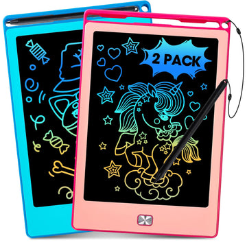 Kinayue 2 Pack LCD Writing Tablet for Kids,8.5 Inch Doodle Board Drawing Tablet Colorful Educational Toys for Boys Girls Reusabl