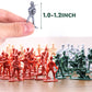 AMOR PRESENT Army Toy Set - 120PCS Plastic Soldiers Playset for Kids & Adults, Multi-Color, Medium Size