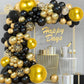 TONIFUL 16Pcs Large Gold 4D Giant Round Foil Balloon 4D Mirror Metallic Mylar Sephere Balloons for Christmas New Year Birthday P