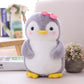 Ruzucoda Stuffed Penguin Plush Ocean Animals Toys Dolls Decorations Gifts For Kids Boys Girls 10 Inches (Pink)