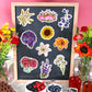Flower Stickers For Scrapbooking Flower Stickers For Water Bottles Flower Stickers Flower Vinyl Stickers Floral Stickers(50 Pcs)