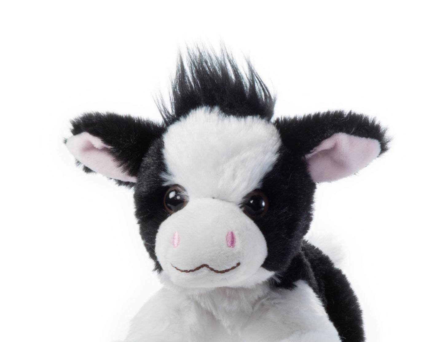 The Petting Zoo Cow Plush Toy, 6" Stuffed Animal, Recycled Material, Multi-Color, Model 421024