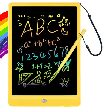 ORSEN LCD Writing Tablet 10 inch, Colorful Doodle Board Drawing Pad for Kids, Toddler Toys for Ages 2-4 5-7 Girls Boys Gifts (Ye