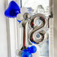 0 Number Balloons Silver 0 Balloons Number 40 Inch Number 0 Foil Mylar Balloons