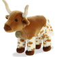 Aurora® Realistic Miyoni® Longhorn Stuffed Animal - Lifelike Detail - Cherished Companionship - Brown 11 Inches