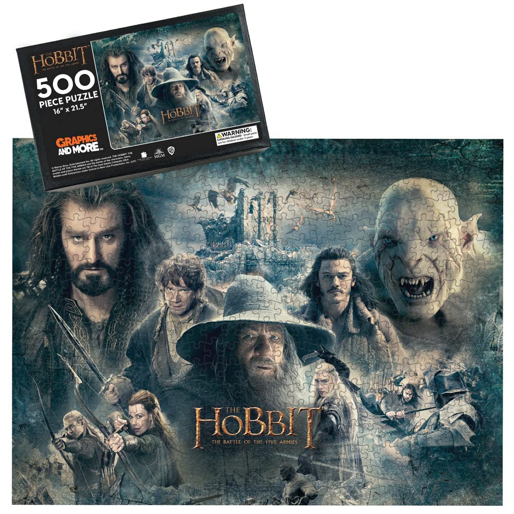 The Hobbit Epic 500 Piece Jigsaw Puzzle For Adults, 16' L X 21.5' W