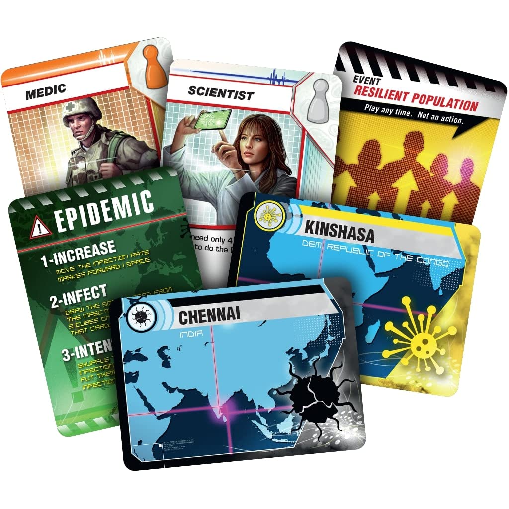 Pandemic Board Game (Base Game) | Cooperative Board Game For Adults And Family | Ages 8+ | 2 To 4 Players | Average Playtime 45
