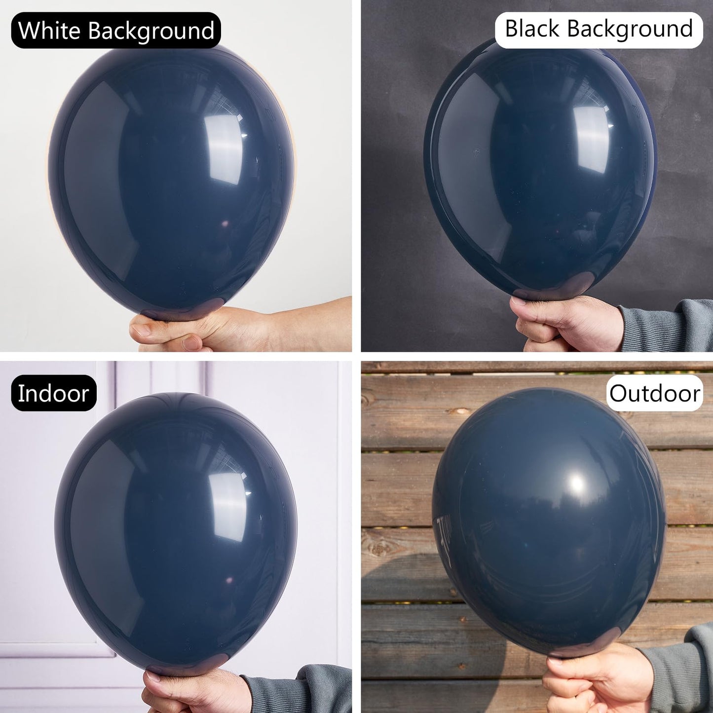 Partywoo Nile Blue Balloons, 100 Pcs Dark Blue Balloons Different Sizes Pack Of 36 Inch 18 Inch 12 Inch 10 Inch 5 Inch Blue Balloons For Balloon Garland Or Balloon Arch As Party Decorations, Blue-Y72